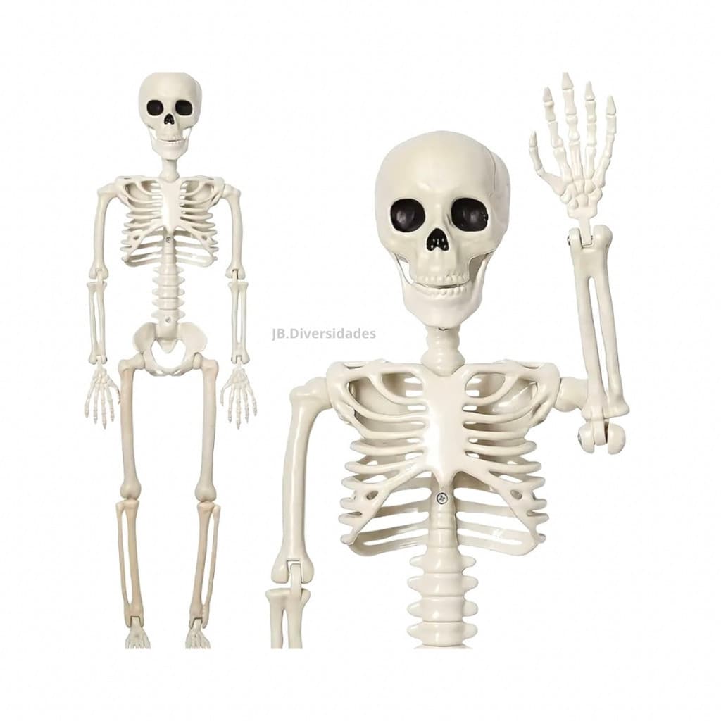 Esqueleto Corpo Humano 40 Cm Caveira  Festa e Decoração Halloween