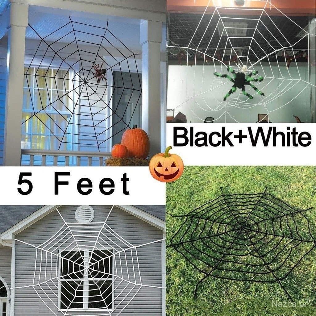 Rede Teia De Aranha Decoração Halloween Nylon 1,50m