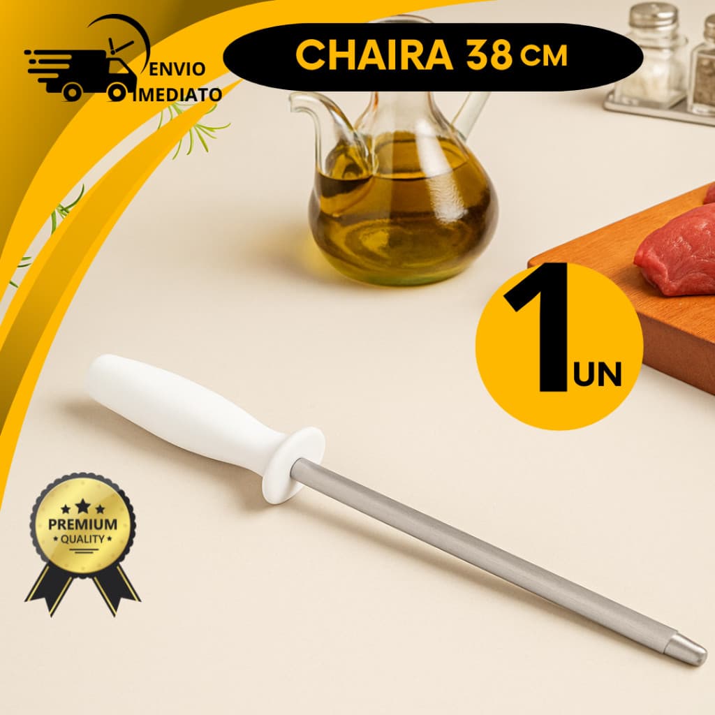 Amolador Afiador Chaira 10 Polegadas Profissional para Facas em Aço Inox  Alta Louça Qualidade