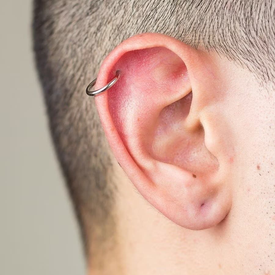 Piercing / Brinco Masculino de Pressão de Argola 1 PEÇA ( Não é o par