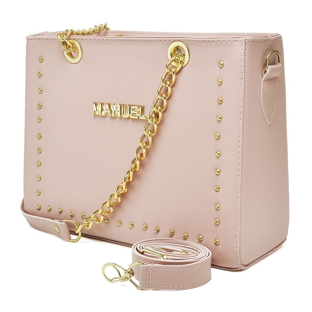 Bolsa Feminina Transversal Alça Corrente Manuela Marques