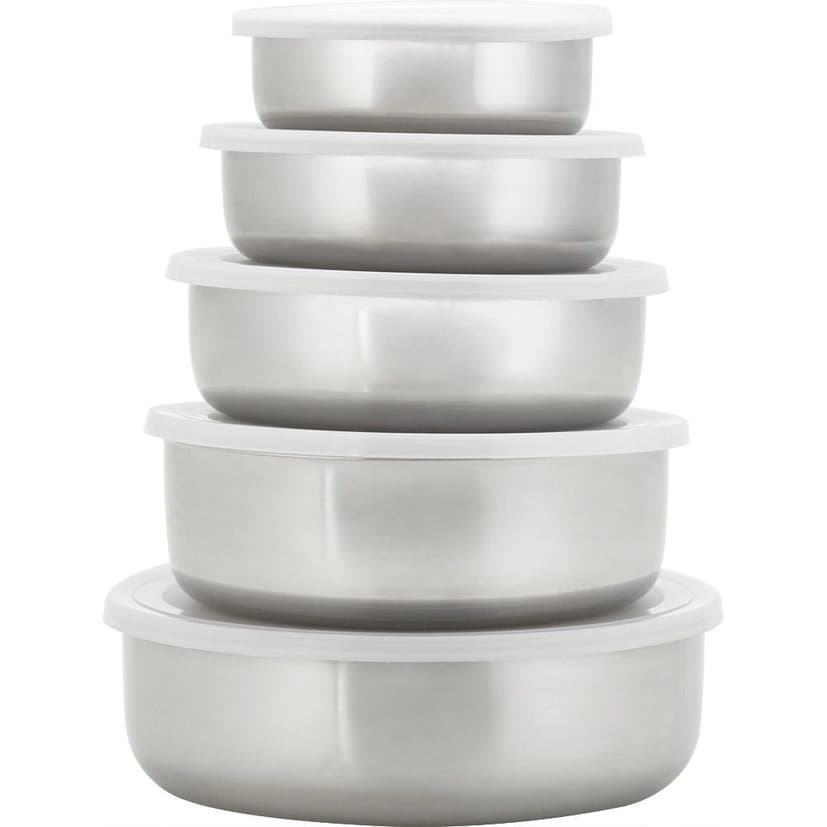 Kit Potes 5pçs La Cuisine P/ Alimentos Geladeira Salada Etc
