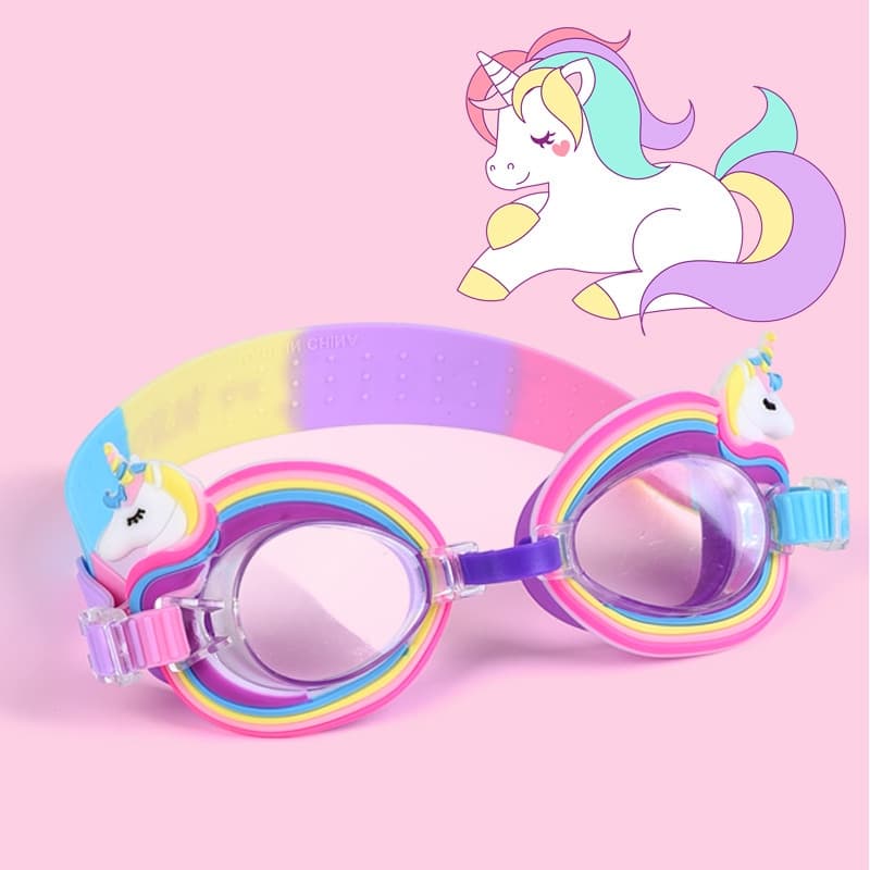 Óculos De Natação Cartoon De silicone Para Crianças Meninos E Meninas Equipamento De Treinamento