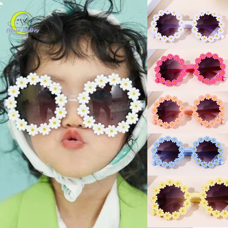 2025 Óculos De Sol Infantis Da Moda Resistentes Aos Raios UV Meninos E Meninas Cor Novos Estrutura Redonda Praia Em For