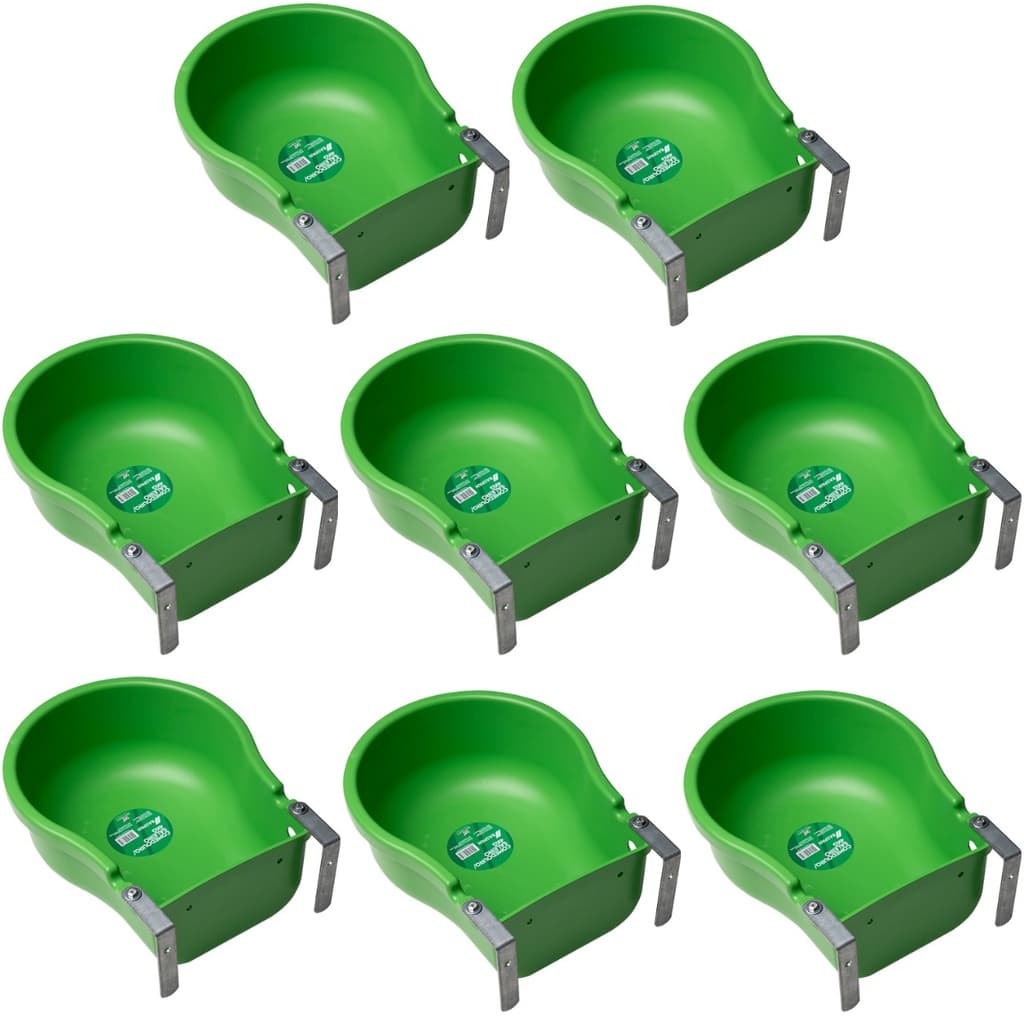 8 Comedouro Saleiro Para Bois Cavalos Cabras Ovelhas 10 Litros VERDE