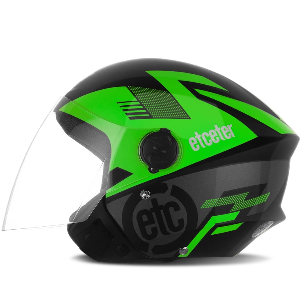 Capacete Aberto Masculino Feminino Moto New Liberty Three 3 Etceter Open Sem Queixeira Com Viseira Cristal Transparente