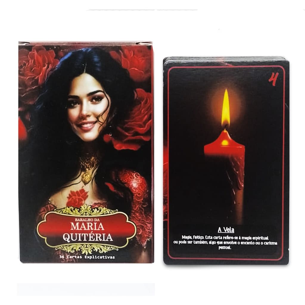 Baralho Maria Quitéria com 36 cartas Auto Explicativas