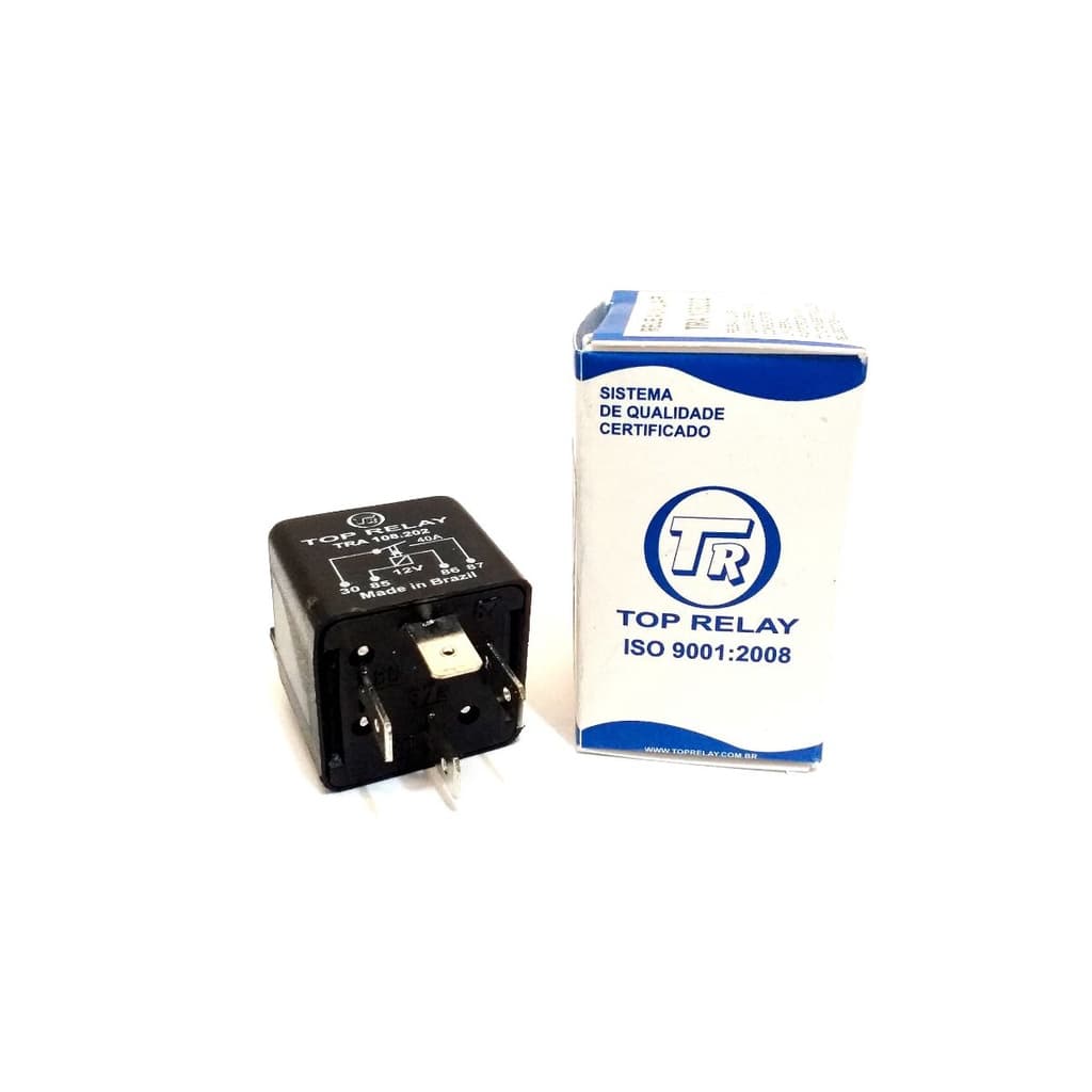 Relê Auxiliar Automotivo 4 Pinos Universal 12v volts 40a Amp