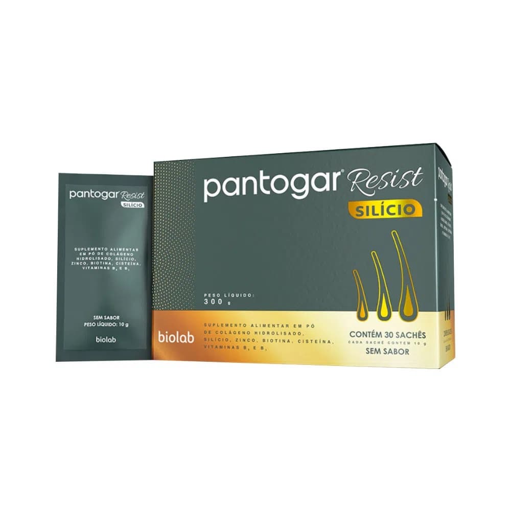 Pantogar Resist Silício 10g - 30 Sachês