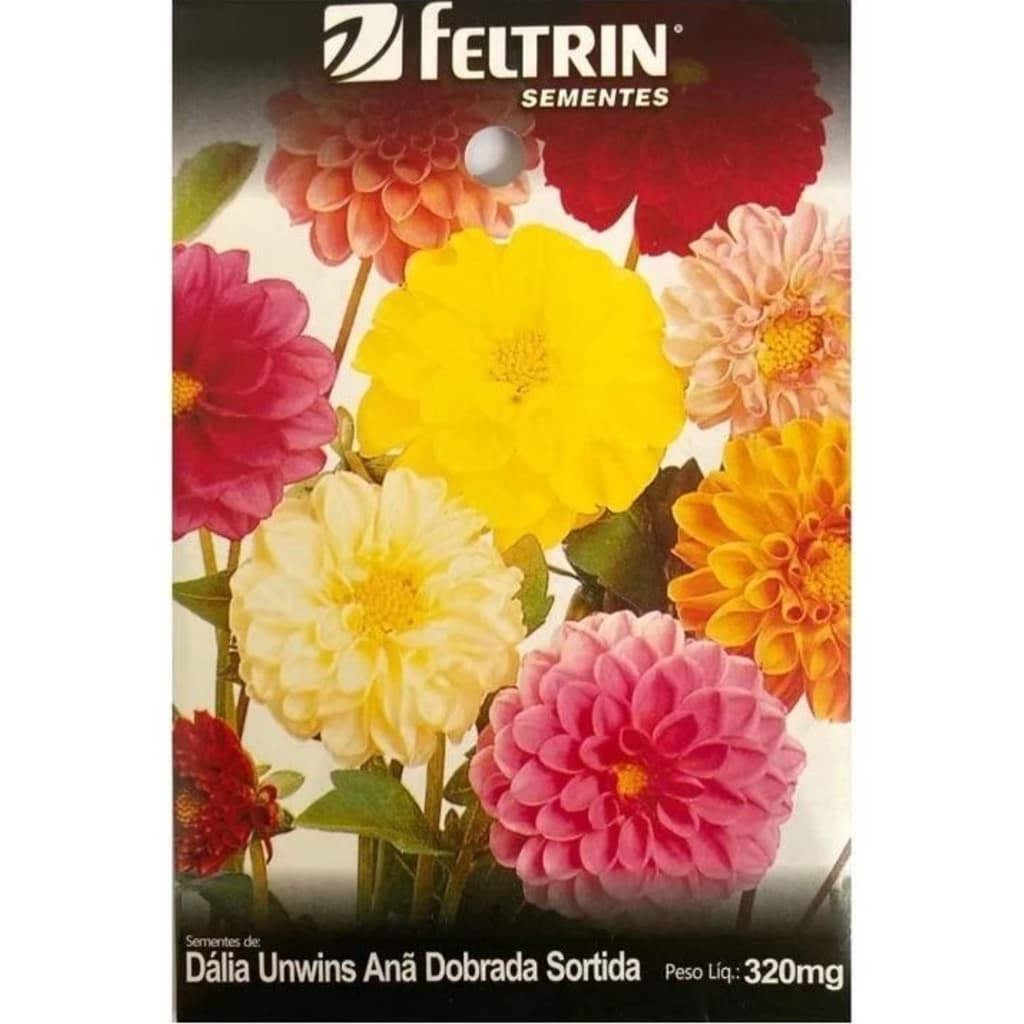 SEMENTES DALIA UNWINS ANA DOBRADA SORTIDA FLORES - FELTRIN