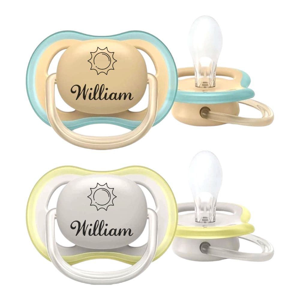 Chupeta Philips Avent Ultra Air Dupla 0-6 Meses Personalizada Com Nome a Laser