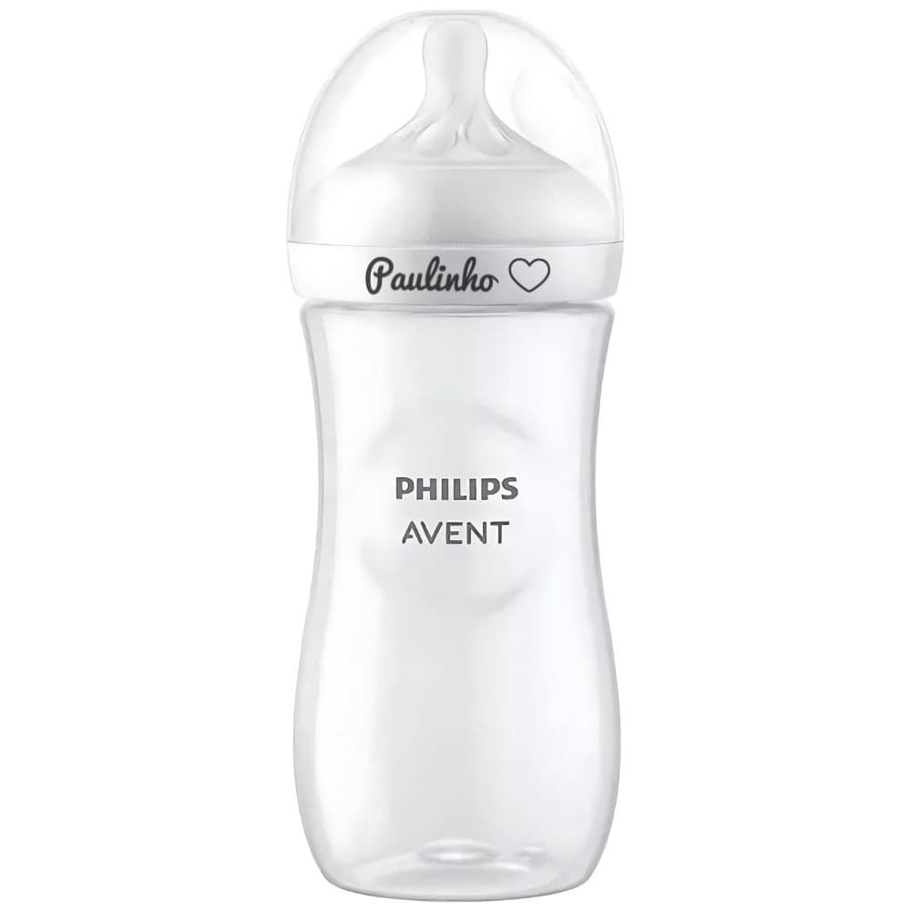 Mamadeira Philips Avent Petala 3.0 Personalizada Com Nome a Laser Natural Response 330ml Neutra