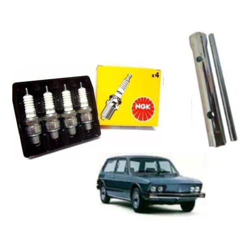 Jogo Vela Ngk + Chave Brasilia 1300 / 1600 Gasolina