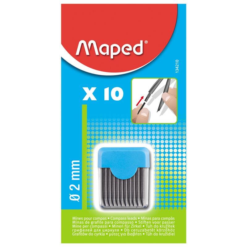 Grafite para compasso com 10 unidades 134210 Maped