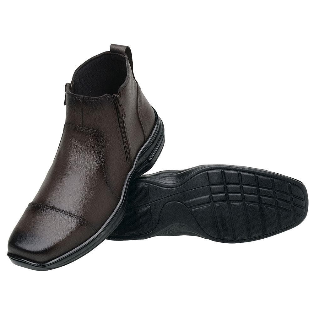 Botina Masculino Casual M&D Store Ótima Durabilidade com Zíperes Laterais