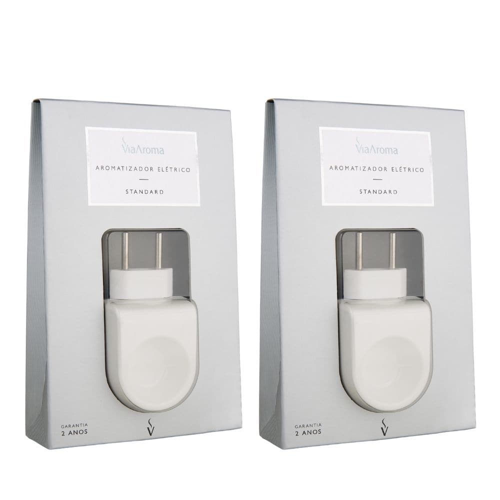 Kit 2 Aromatizadores Elétricos Standard Via Aroma Bivolt