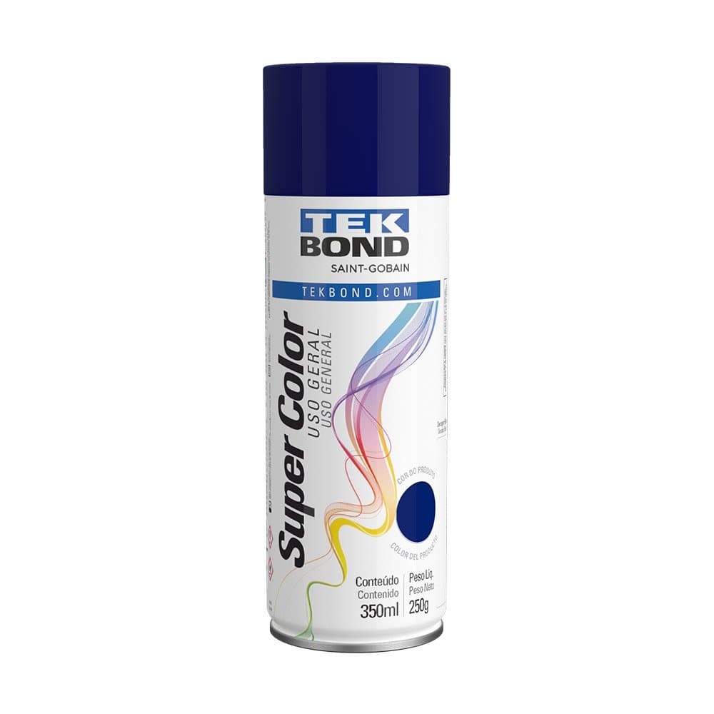Tinta Spray 350ml/250g - TEK BOND Azul Escuro