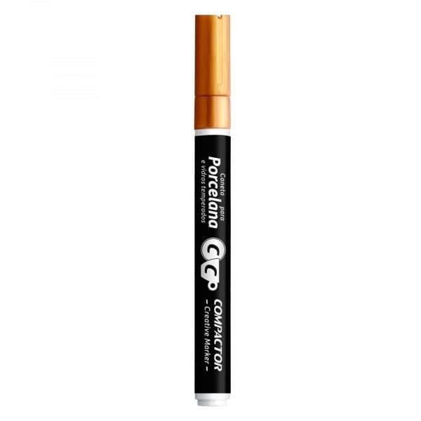 CANETA PARA PORCELANA OURO - PONTA FINA 1-2MM