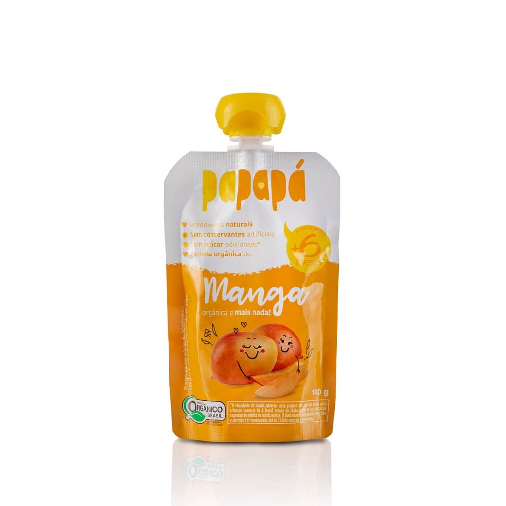 Papinha PAPAPÁ ORGÂNICA MANGA 100g