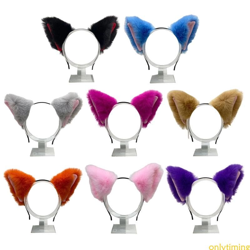 Somente Desenho Animado Para Orelha Gato Forma Fofo Fotográfico Halloween Fantasia Festa
