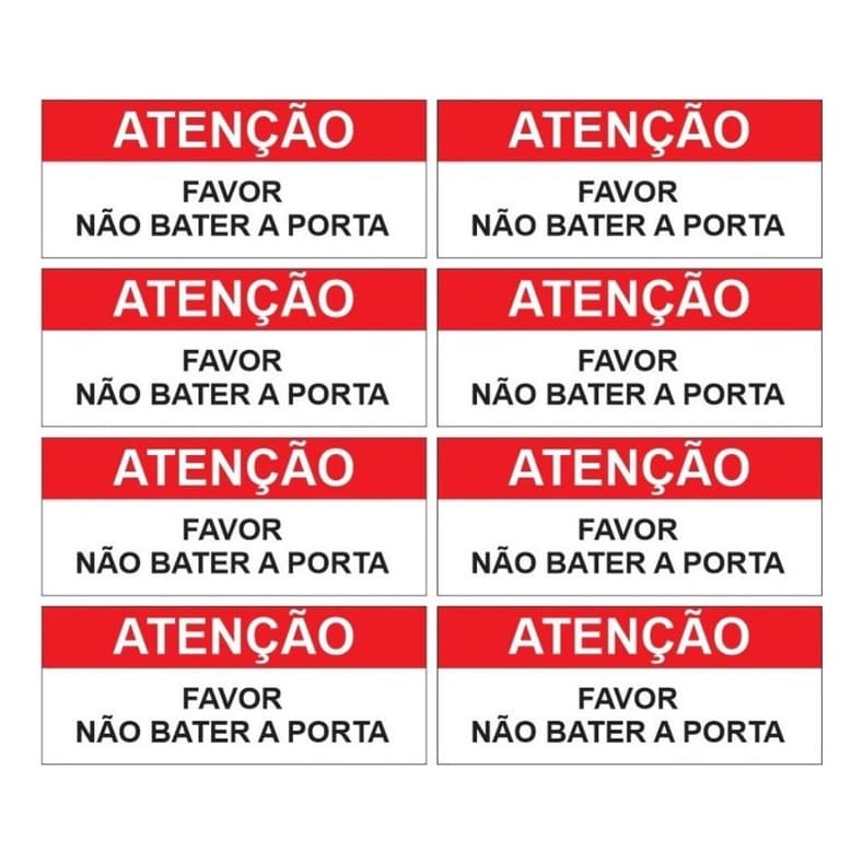 Kit 8 Adesivos Não Bata A Porta, Taxi, Uber, 99, Motorista