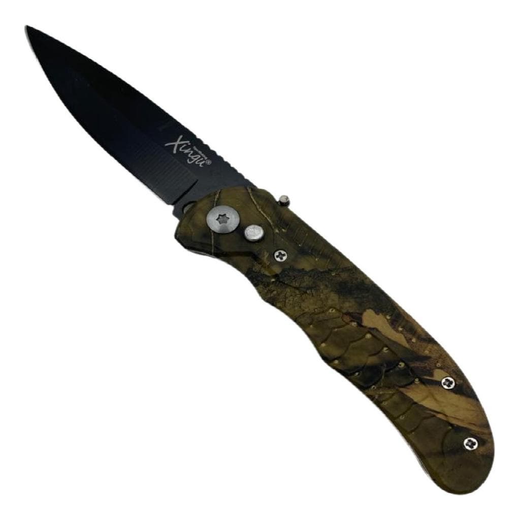 Canivete Automático 21cm - Verde Escuro - Com Trava
