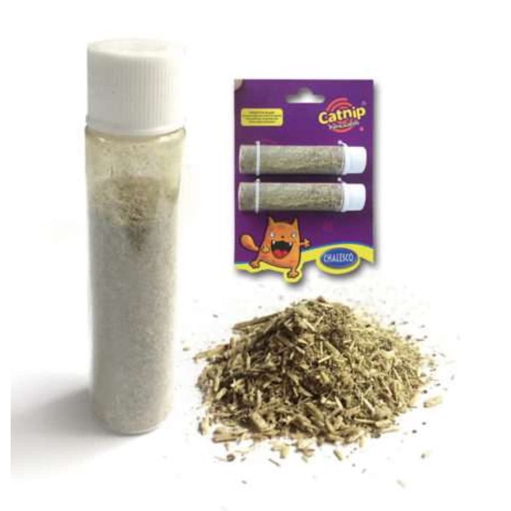 Erva Catnip 2 Tubos Chalesco 5g Para Gatos Brinquedo Natural
