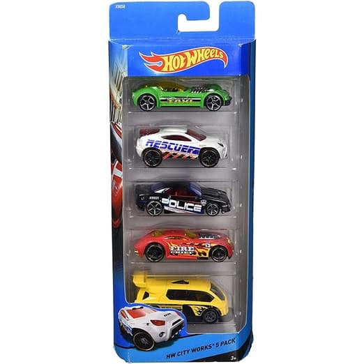 Conjunto Com 5 Carrinhos Hot Wheels Mattel Sortidos