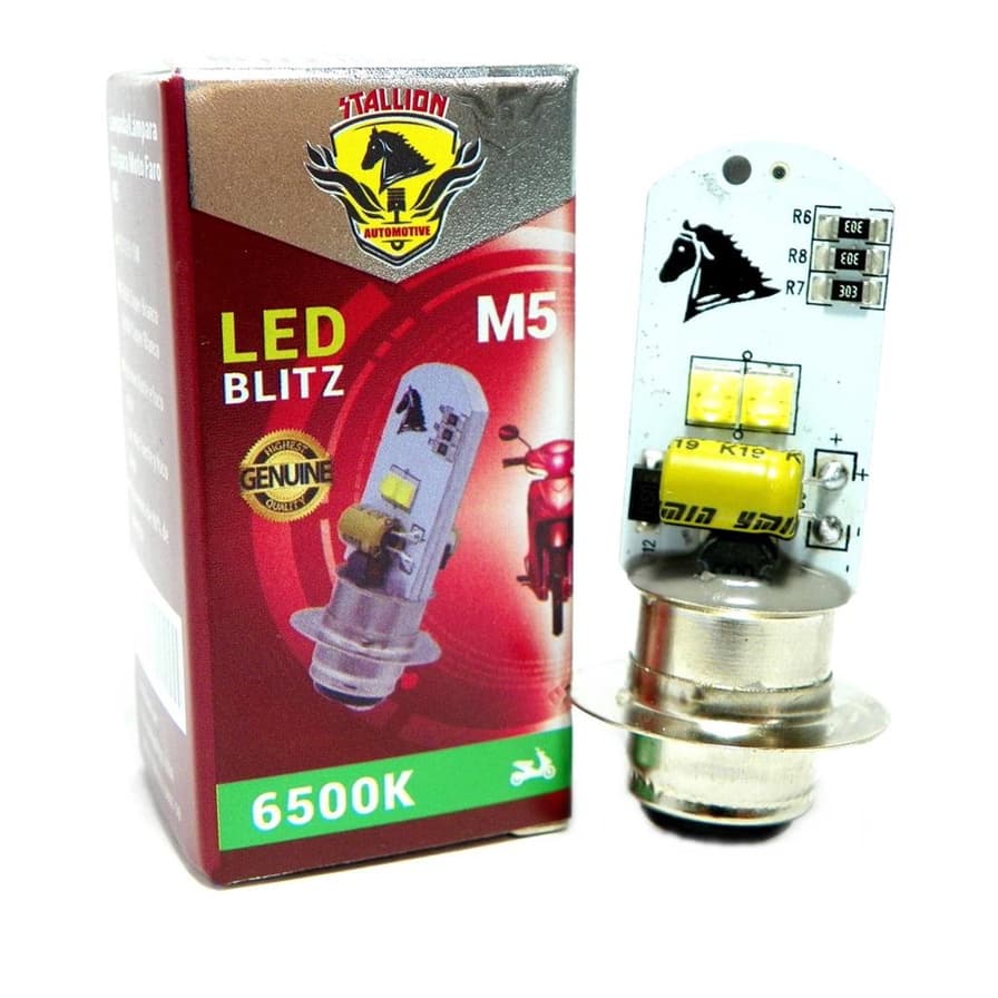 Lampada Led Stallion Para Moto Farol M5 Foco Led Lampada