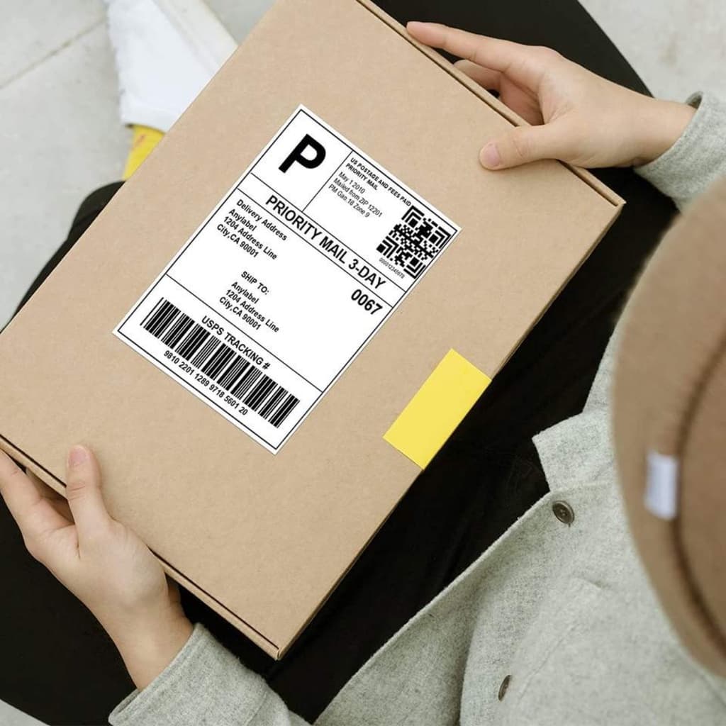 5000 Etiquetas Termicas 10x15cm Adesiva Branca Para Identificação De Embalagens