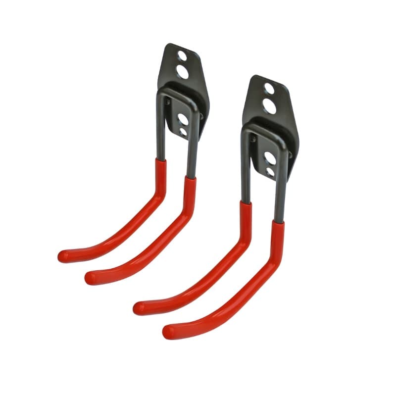 Kit 2 Suporte Gancho Multiuso de parede suporta 23kg cada para pendurar Mangueira Escada Ferramentas Bike acompanha bucha e parafusos para fixação