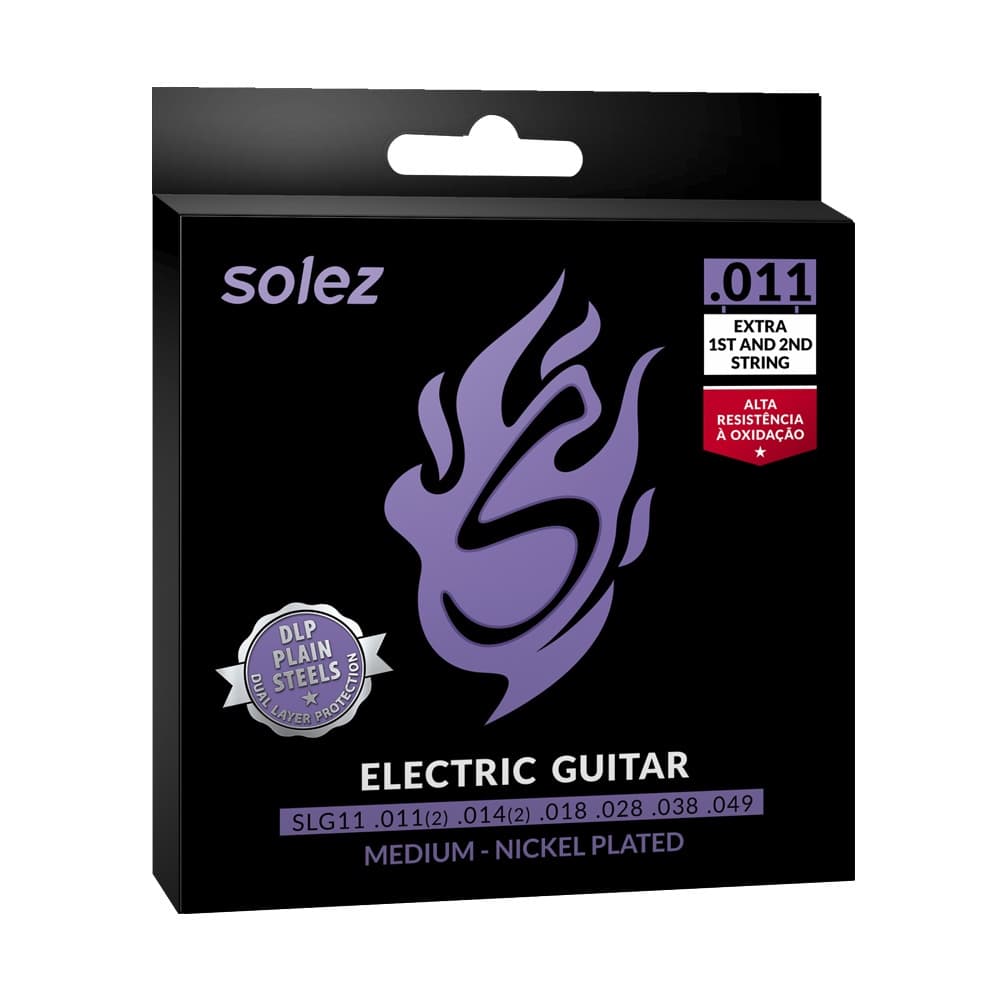 Encordoamento Solez P/ Guitarra SLG11 0.11/0.49 - EC0345