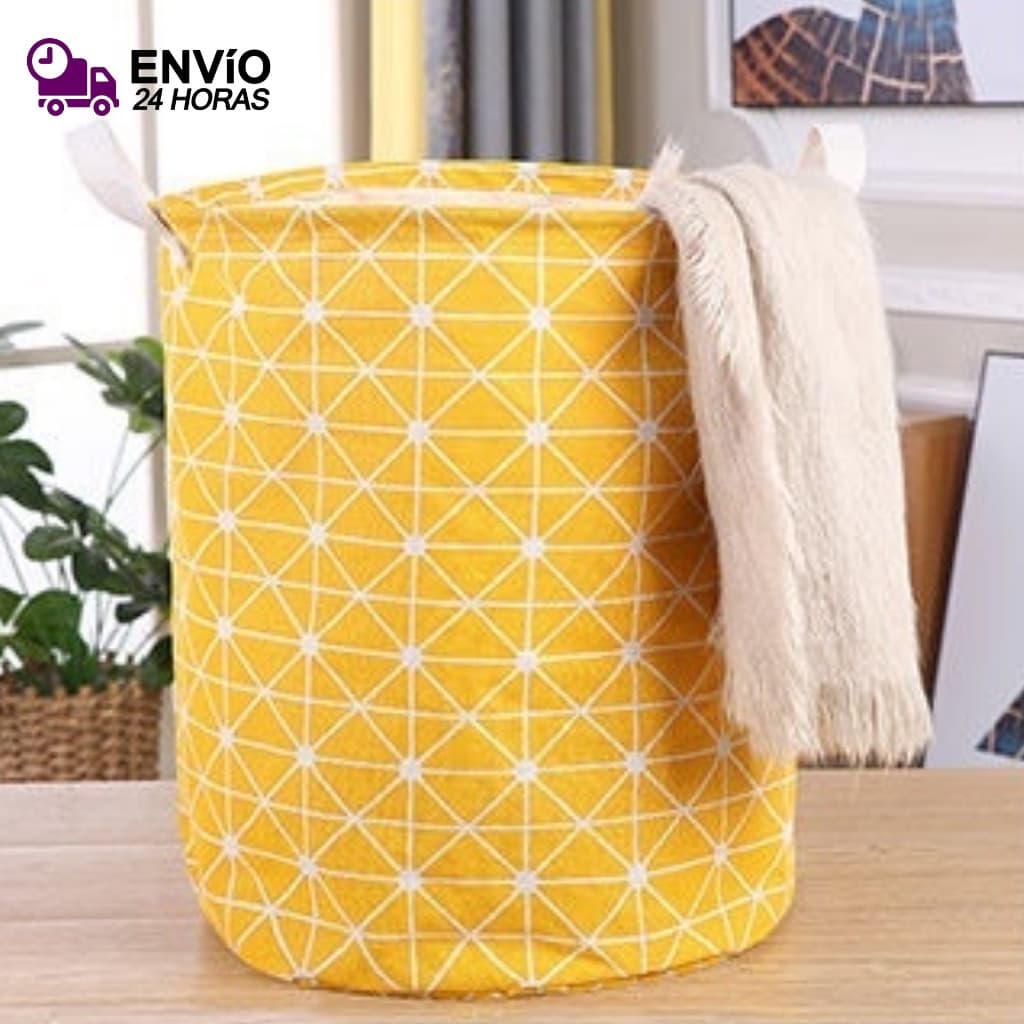40L Cesto Organizador De Roupa Suja E Brinquedos Em Tecido Sem Tampa - Alta Eficiência E Organização Para Sua Casa
