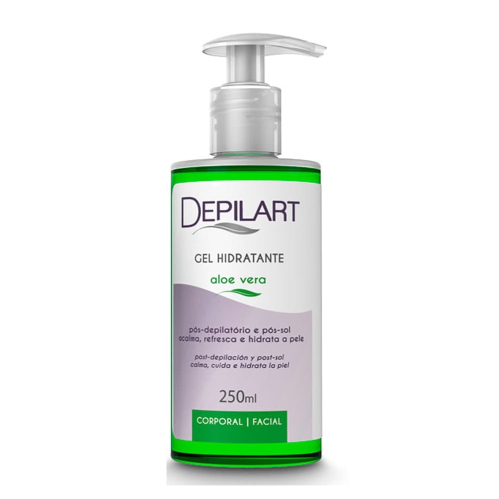 Gel Hidratante Aloe Vera 250ml Depilart