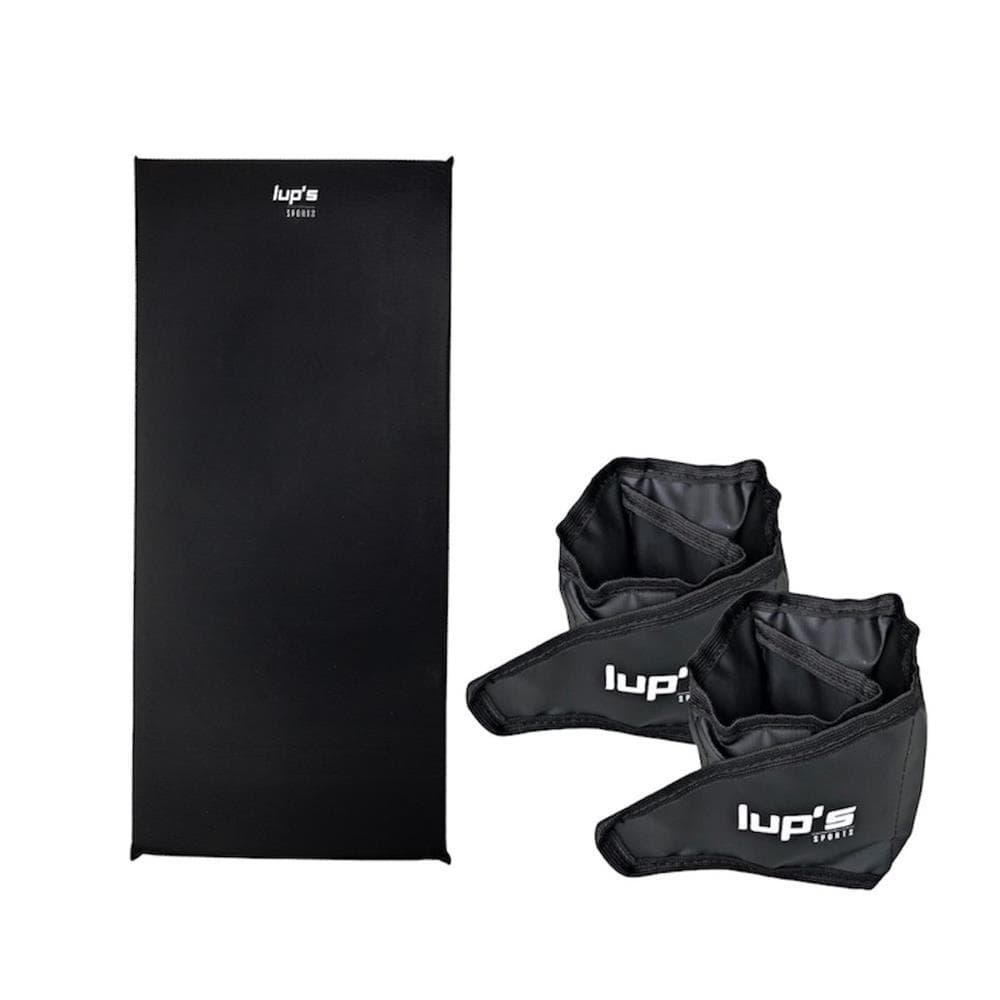 Colchonete 90cmx40cmx3cm + Par Caneleira Musculação 3 Kg