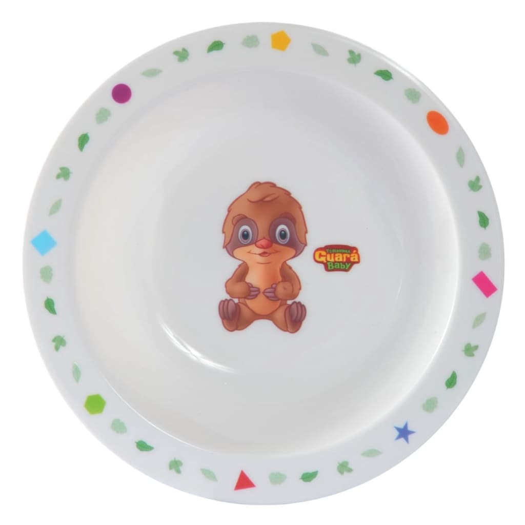 PRATO BOWL TIGELA ALIMENTAÇÃO INFANTIL PREGUIÇA- TURMINHA GUARA