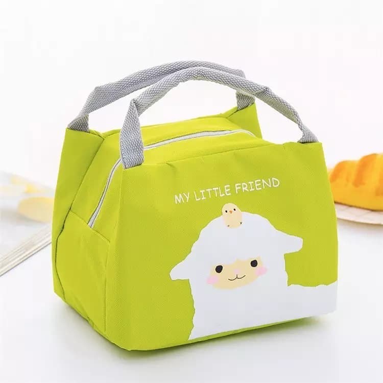 Bolsa Termica Isolamento Termico Desenho Ovelha Verde O9637
