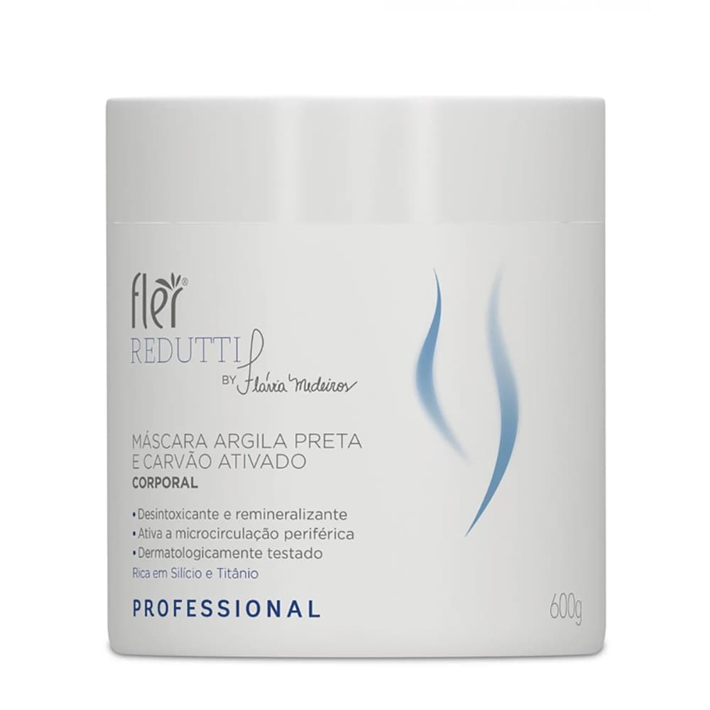 Máscara Argila Preta e Carvão 600g