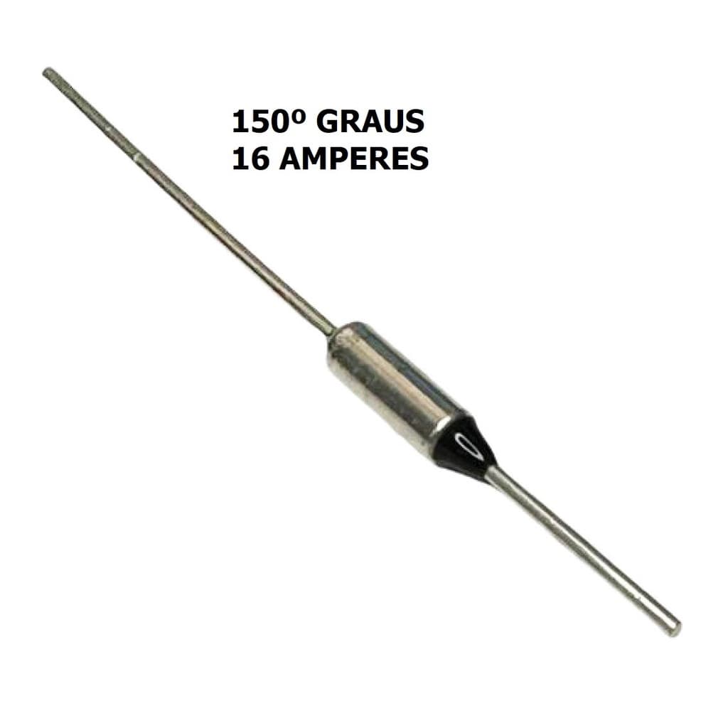 KIT 2 PÇS - FUSIVEL TERMICO 16 AMPERES - 150 GRAUS - 250V