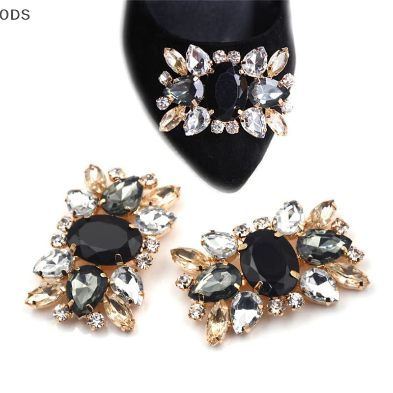 ODS 1PC Sapatos De Liga Clipes Rhinestone Crystal Flower Buckle Noiva Decoração De Casamento OD