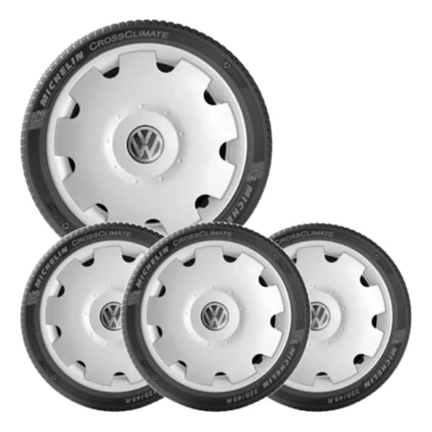 Jogo Calota Vw Gol Parati G3 Aro 13 Prata Tiger Ar3017pta