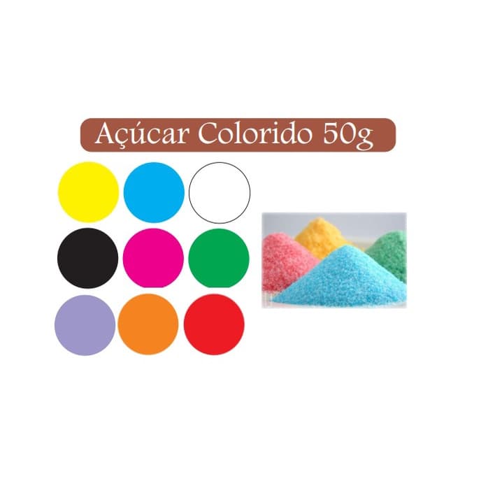 Açúcar Colorido  Artimagem 50g