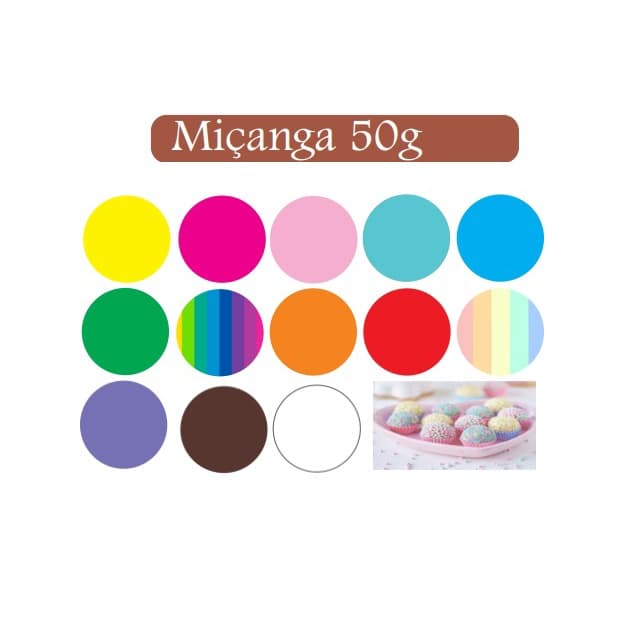 Confeito Miçanga Artimagem 50g
