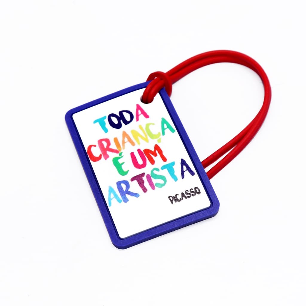 TAG DE IDENTIFICAÇÃO CRIANÇA ARTISTA - PARA MALAS E MOCHILAS
