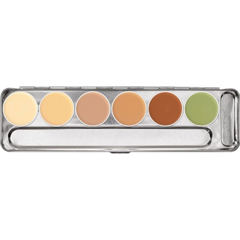 DERMACOLOR PALETA COM 6 CORES - BASE CREMOSA  BP1