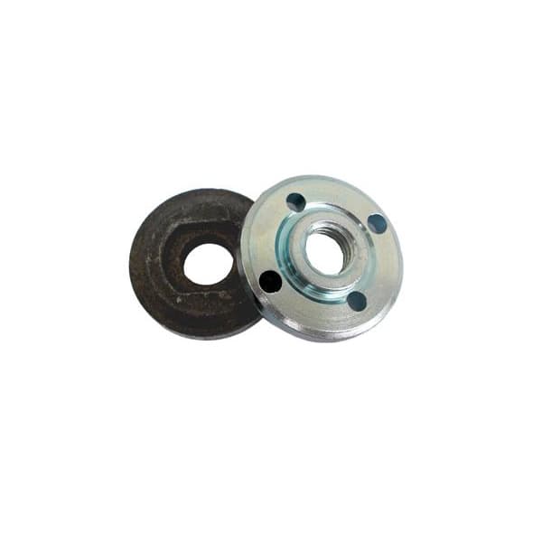 Porca Redonda + Flange Para Esmerilhadeiras Diversas- Jogo com 2 peças
