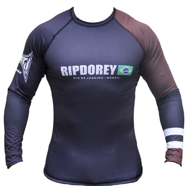 Camisa Compressão manga Longa Sublimada Rip Dorey marrom