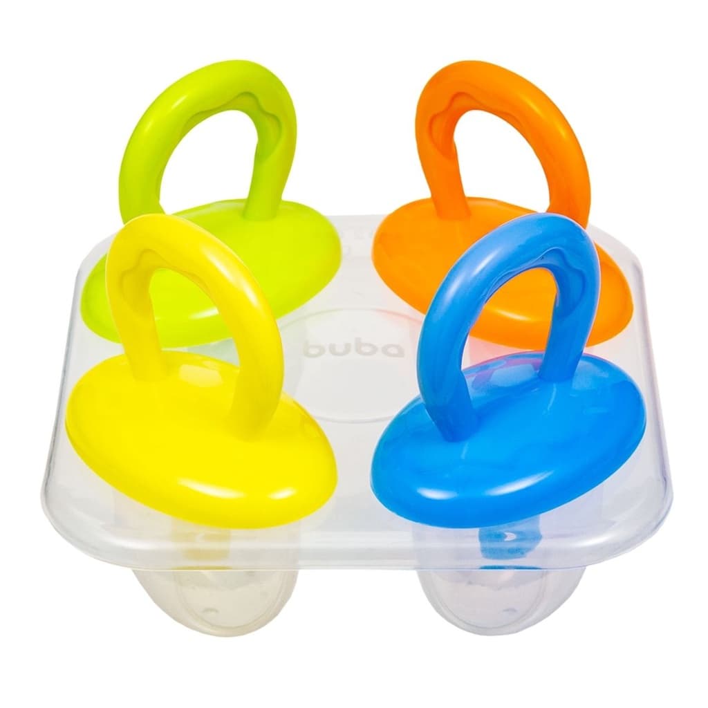 Kit Forminha para Picolé Peitolé de Leite Materno Bebê Alívio Gengiva Dente Buba