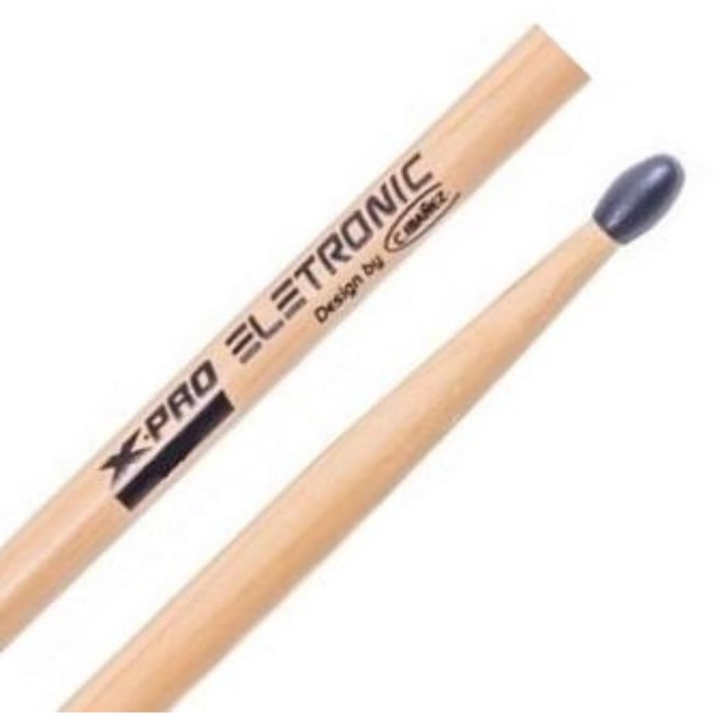 Baqueta C. Ibañez X-Pro Eletronic 7A com Ponta de Nylon mais Suave Perfeita p/ Bateria Eletrônica