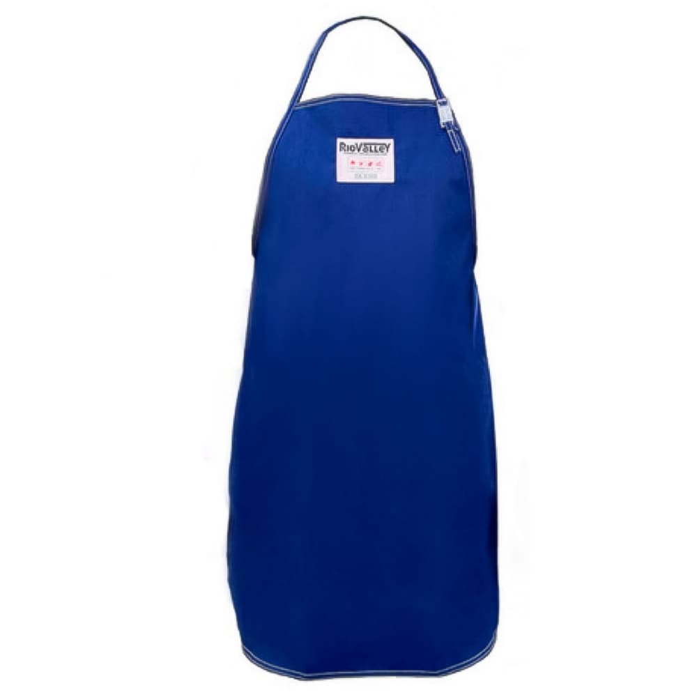 Avental Térmico Azul Cozinha Industrial Anti Chama Anti Respingo Riovalley Altas Temperaturas Proteção Profissional